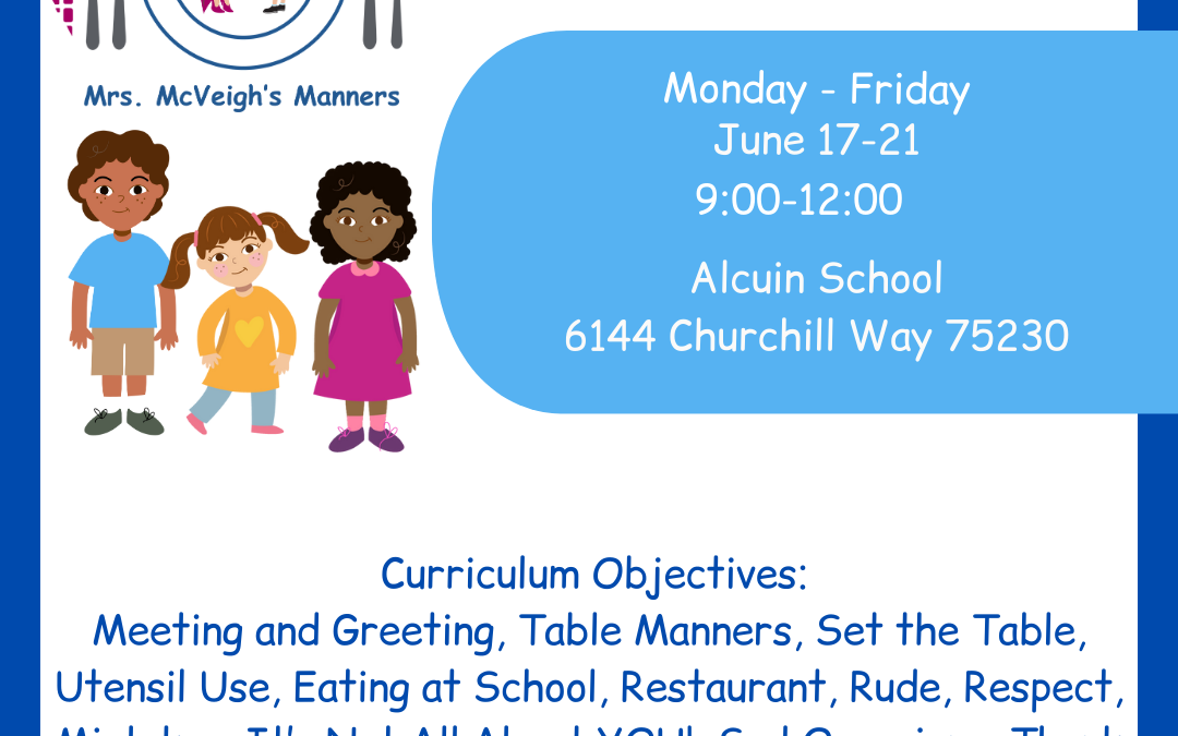 Summer Manners Camp at Alcuin School